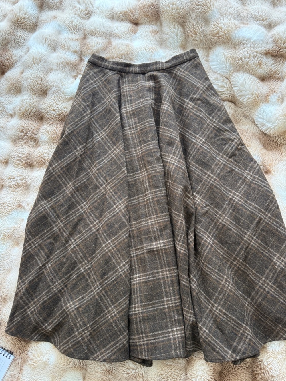YSL Brown Wool Skirt